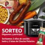 Palacios Alimentación sortea 2 ollas de cocción lenta y 2 lotes de chorizo Palacios