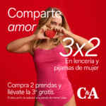 Promo San Valentín C&A: 3x2 en lencería y pijamas para mujer