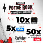 Sorteo Postre Rock Caprichoso de Mario Vaquerizo: Gana vales de 500€ para conciertos, altavoces y más