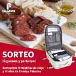 Gana 1 de 4 mochilas de viaje y lote de Chorizo Palacios