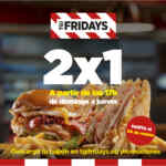 TGI Fridays: 2x1 en cenas después de las 5pm