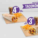 Taco Bell Menús Taconómicos desde 3€ con burrito, patatas y bebida