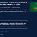 Promo Cinesa Kung Fu Panda 4: máscara para niños de regalo con tus entradas
