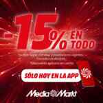 MediaMarkt: 15% de descuento en todo comprando por la app