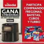 Promoción Vileda 50 Aniversario: Gana 1 de 3 freidoras de aire Haier cada semana