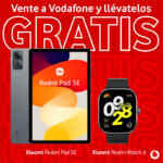 Cambia tu fibra y móvil a Vodafone y lleva Gratis tablet y smartwatch Xiaomi