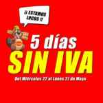 Tiendas el Castor Días sin IVA del 22 al 27 de mayo 2024