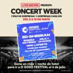 Concurso Live Nation: Gana noche de hotel + transporte de ida y vuelta para asistir a O Gozo Festival