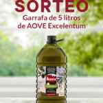 La Masía sortea 3 lotes de 5 litros de AOVE Excelentum
