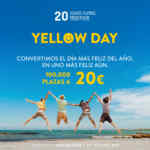 Yellow Day Vueling: 100.000 plazas a 20€