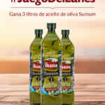 Gana 3 litros de aceite de oliva Sumum La Masía con el Juego de Lunes
