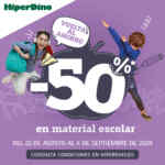 Vuelta al Cole HiperDino: 50% en material escolar