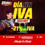 Días Sin IVA MediaMarkt: -21% en tecnología