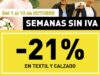 Semana sin IVA Outlet Sport: 21% de descuento en textil y calzado