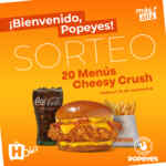 Gana un menú Cheesy Crush cortesía de Holea Huelva