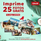 Código Alcampo para imprimir 25 fotos GRATIS