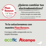 Alcampo Plan Renove: obtén 20€ Gratis al renovar tus electrodomésticos