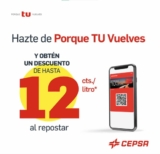 Promo Cepsa Porque Tu Vuelves 2023: Ahorra hasta 12 céntimos por litro de carburante