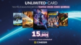 Cinesa Unlimited Card: todas las películas que quieras desde 15,90€ al mes