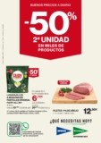 Folleto Supermercado El Corte Inglés -50% de descuento 2a unidad del 11 al 24 de abril 2024