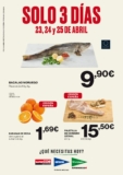 Folleto Supermercado El Corte Inglés Solo 3 Días 23, 24 y 25 de abril 2024