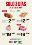 Folleto Supermercado El Corte Inglés Solo 3 Días 24, 25 y 26 de mayo 2024