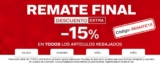 Deichmann Remate Final: cupón del 15% de descuento en todas las rebajas