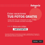 Cupón Vacaciones Fotoprix: impresión Gratis de hasta 16 fotos