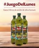 Gana 3 litros de aceite de oliva Sumum La Masía con el Juego de Lunes