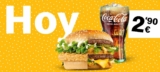 McDonalds Oferta Flash 13 de marzo: hamburguesa + refresco chico por 2,90€