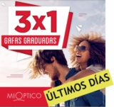 3×1 en gafas graduadas en ópticas Mioptico