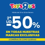 Toys R Us: 50% de descuento en 2da unidad en juguetes de marcas exclusivas