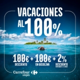 Viajes Carrefour Promo Vacaciones de Verano: 100€ de descuento + 100€ en gasolina + 2% adicional