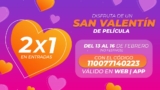 Código Cine Yelmo San Valentín de 2×1 en entradas del 13 al 16 de febrero 2023