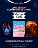 Promoción Yelmo Cine Sénior: Entradas a 2€ los martes para mayores de 65